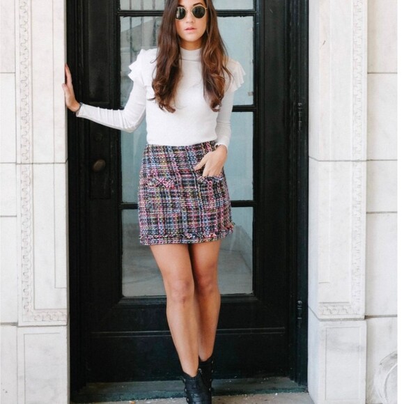 ⭐NWT Tweed Mini Skirt The Loft 6 - Picture 1 of 8